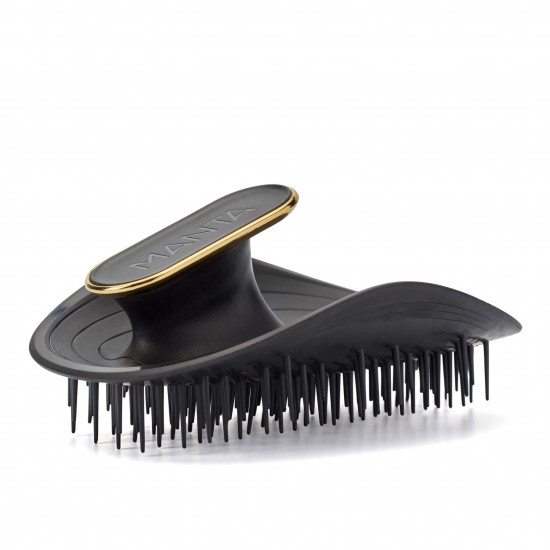 Manta Brush Black/Gold Щітка для волосся чорна - фото №1